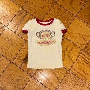 Paul Frank Cream and Red Monkey Tee
